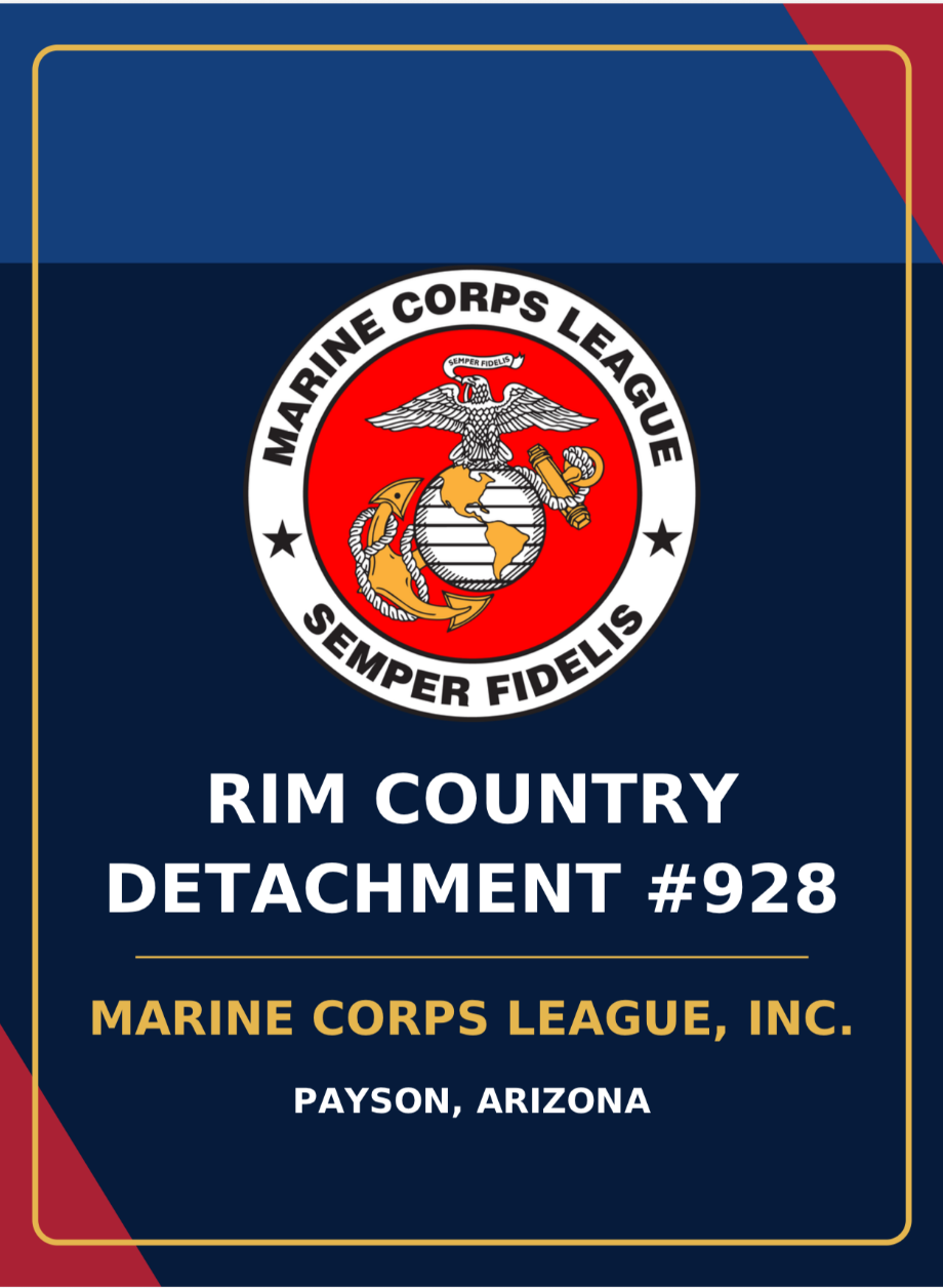 Marine Corps League, Inc. — Rim Country Detachment #928, Payson, Arizona logo